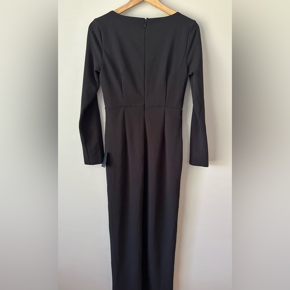 NWT! Lulu's women’s Glamorous Sweetheart Black Long Sleeve Maxi Dress. Large - Picture 6 of 7